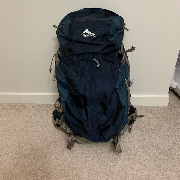 Gregory Z55 Backpack with rain cover, Navy Blue - Picture 4 of 8